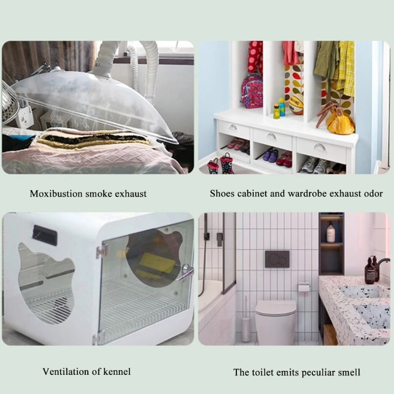 USB Solder Smoke Absorber Fan Air Ventilator Pipe Ventilation Exhaust Fan Mini Extractor Bathroom Toilet Duct