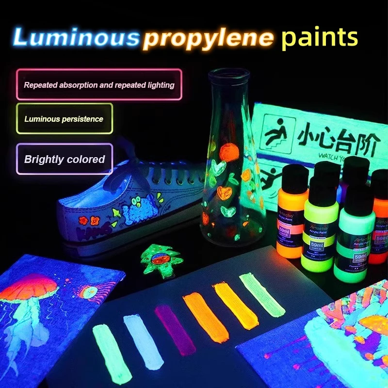 59ML Glow In Dark Acrylic Paint
