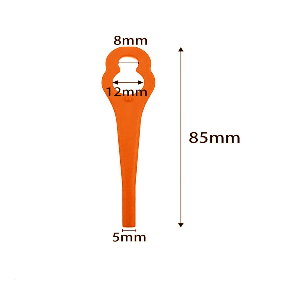 Lame In Plastica Nuovissime 100% Di Alta Qualità 97699 Accessori Per Ferrex Aldi Far 20-1 Tagliaerba Arancione