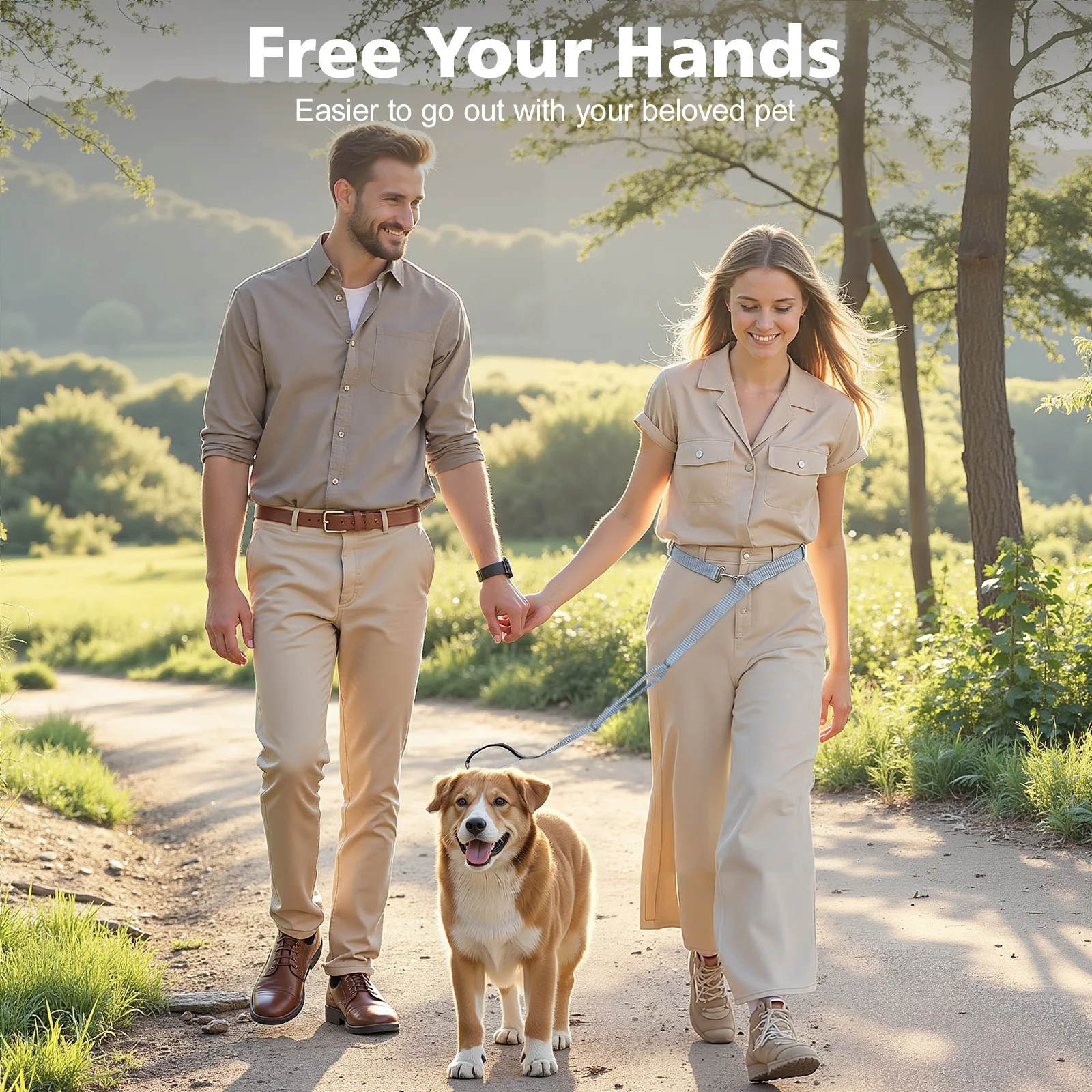 Hands Free Crossbody Dog Leash 2