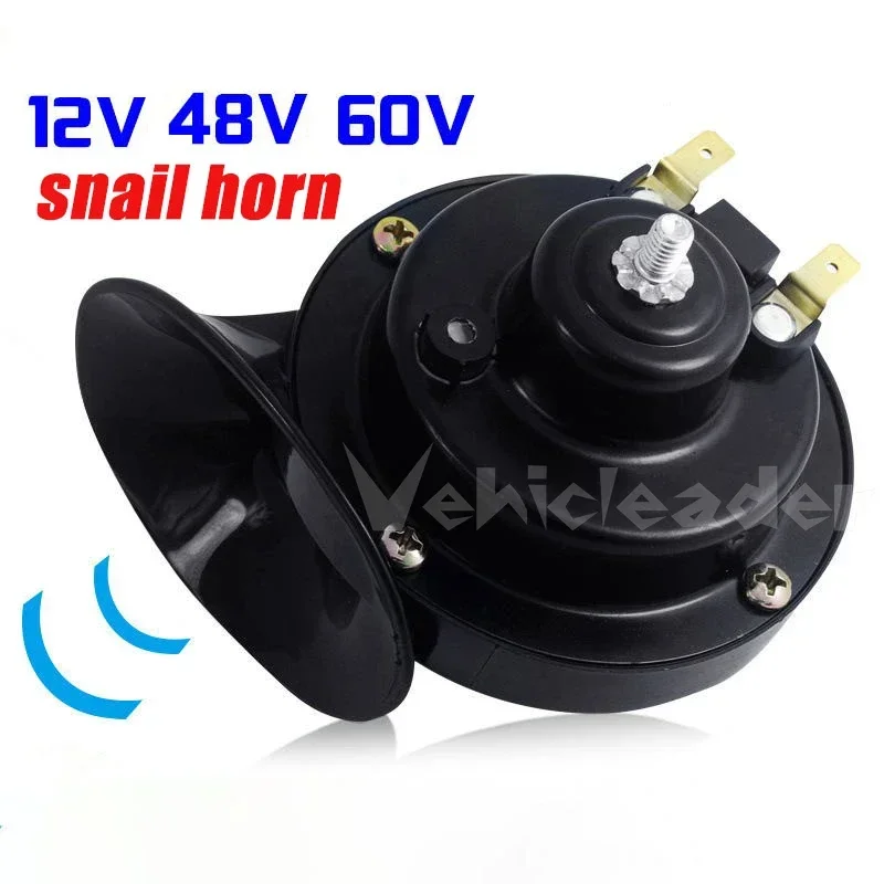 12V 48V 60V Motorcycle Waterproof snail horn Super sound monophonic Scooters Motorcycle accessories electric moped horn