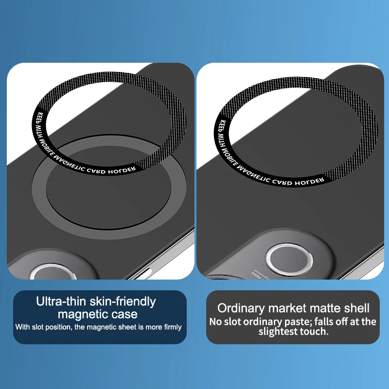 Ultra-Slim Magnetic Wireless Charging Hard Back Cover Case - No Border Design