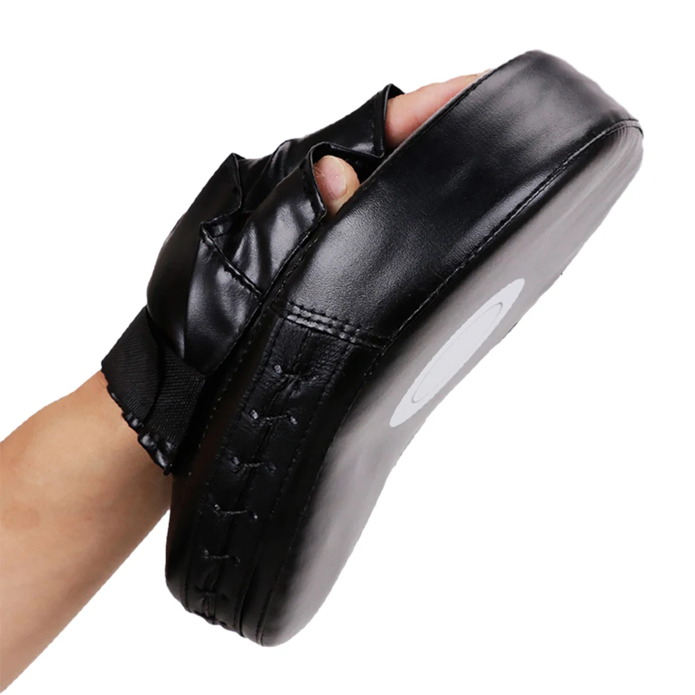 Curved Boxing Hand Target PU Leather Curved Punching Mitts Breathable Focus Mitts Boxing Focus Pad for Martial Arts Training