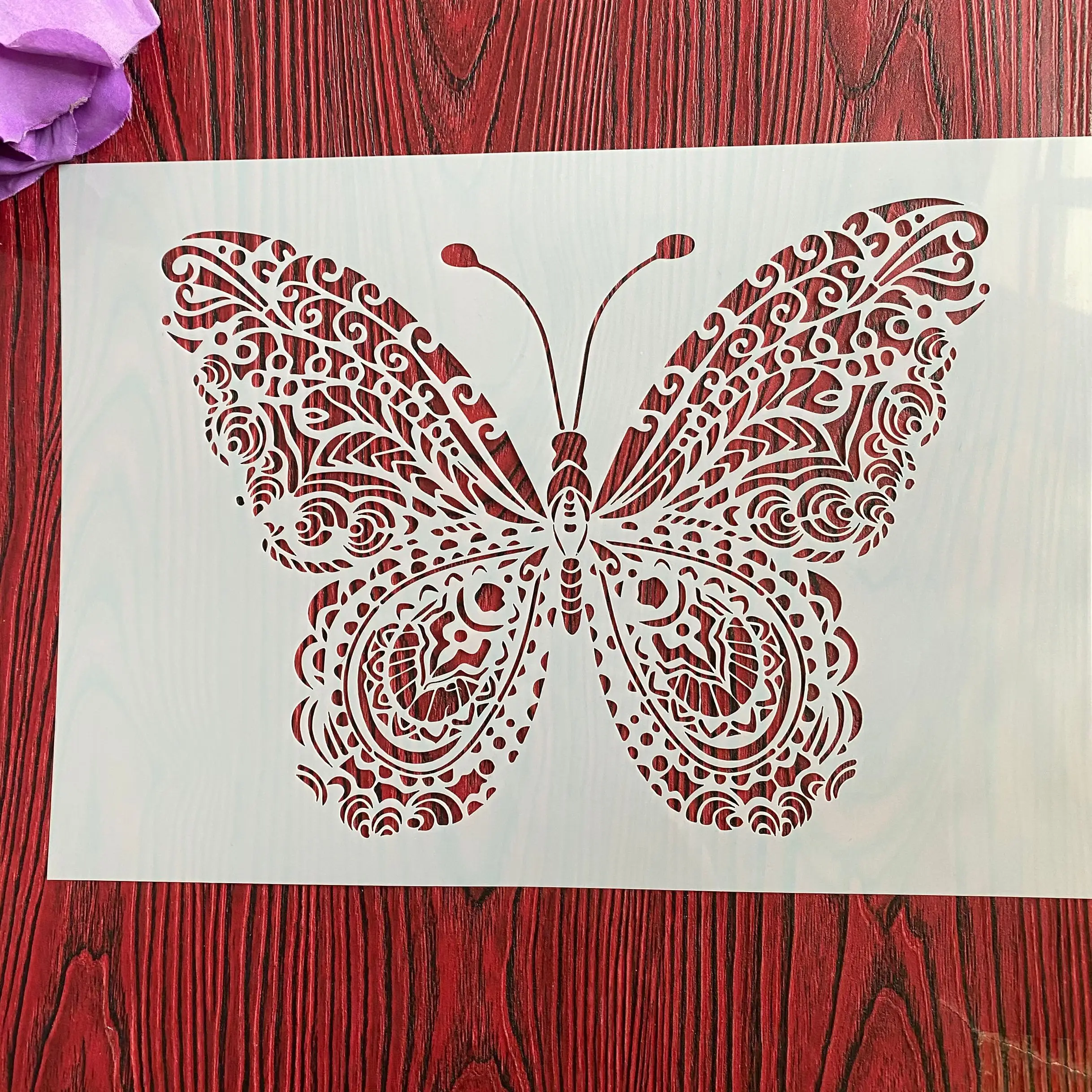 

A4 29 *21cm DIY Stencils Wall Painting Scrapbook Coloring Embossing Album Decorative Paper Card Template,wall animal Butterfly