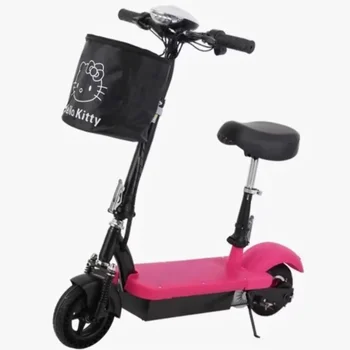 Scooter elettrico elettronico da 350 Watt Sedile rimovibile Doppio ammortizzatore anteriore App Controllo vocale Portata 30-40 km