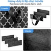 Foldable High Quality Quilt Storage Bag Large Capacity Blanket Clothes Closet Organizer with Reinforced Handle and Clear Window 4