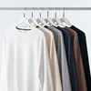 Men Sweater Men Waffle Long Sleeve T-shirt Men Heavy Round Neck Loose T-shirt Top Autumn New Solid Base Shirt Men Winter Clothes 2