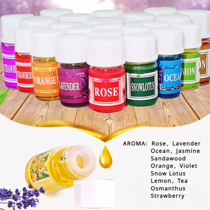 Essential Oils Aromatherapy Set - Lavender & Rose Blend for Diffusers and Humidifiers
