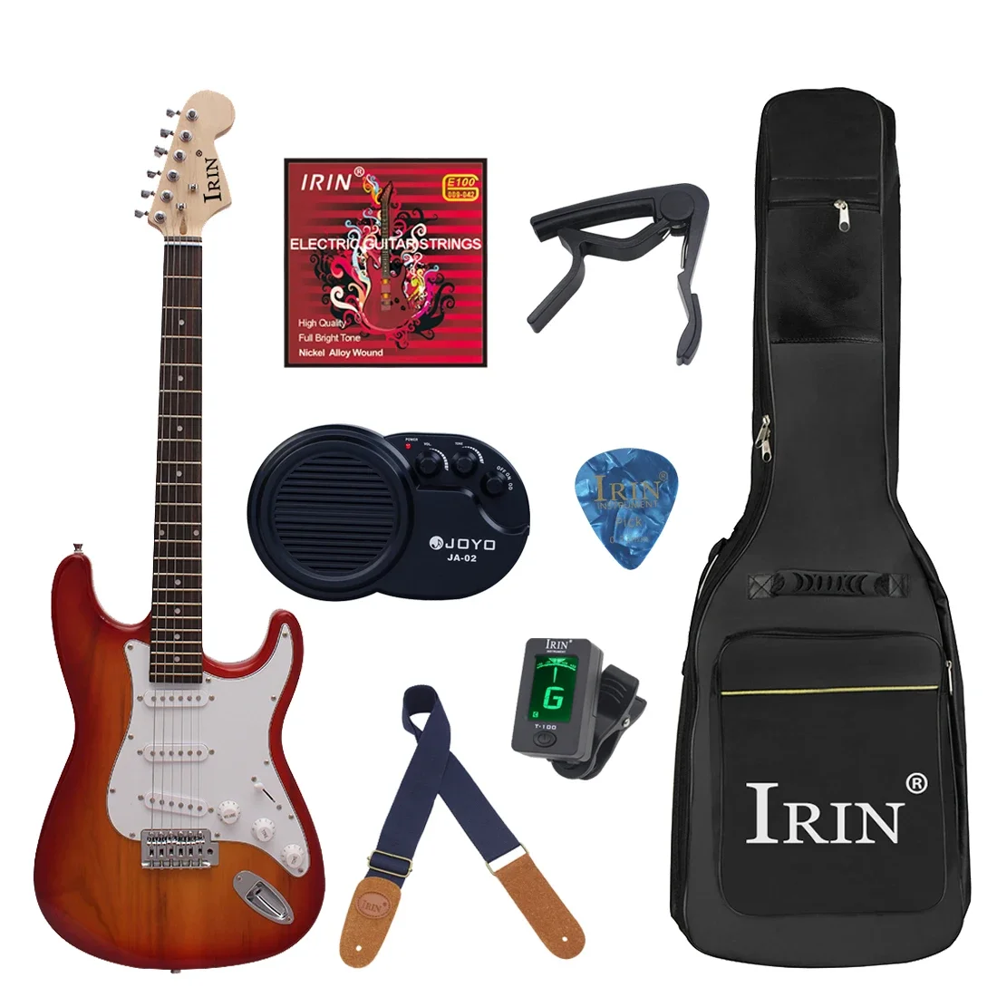

IRIN 39 Inch Electric Guitar 6 String 22 Frets Electric Guitarra Basswood Body Electric Guitar With Bag Amp Tuner Accessories