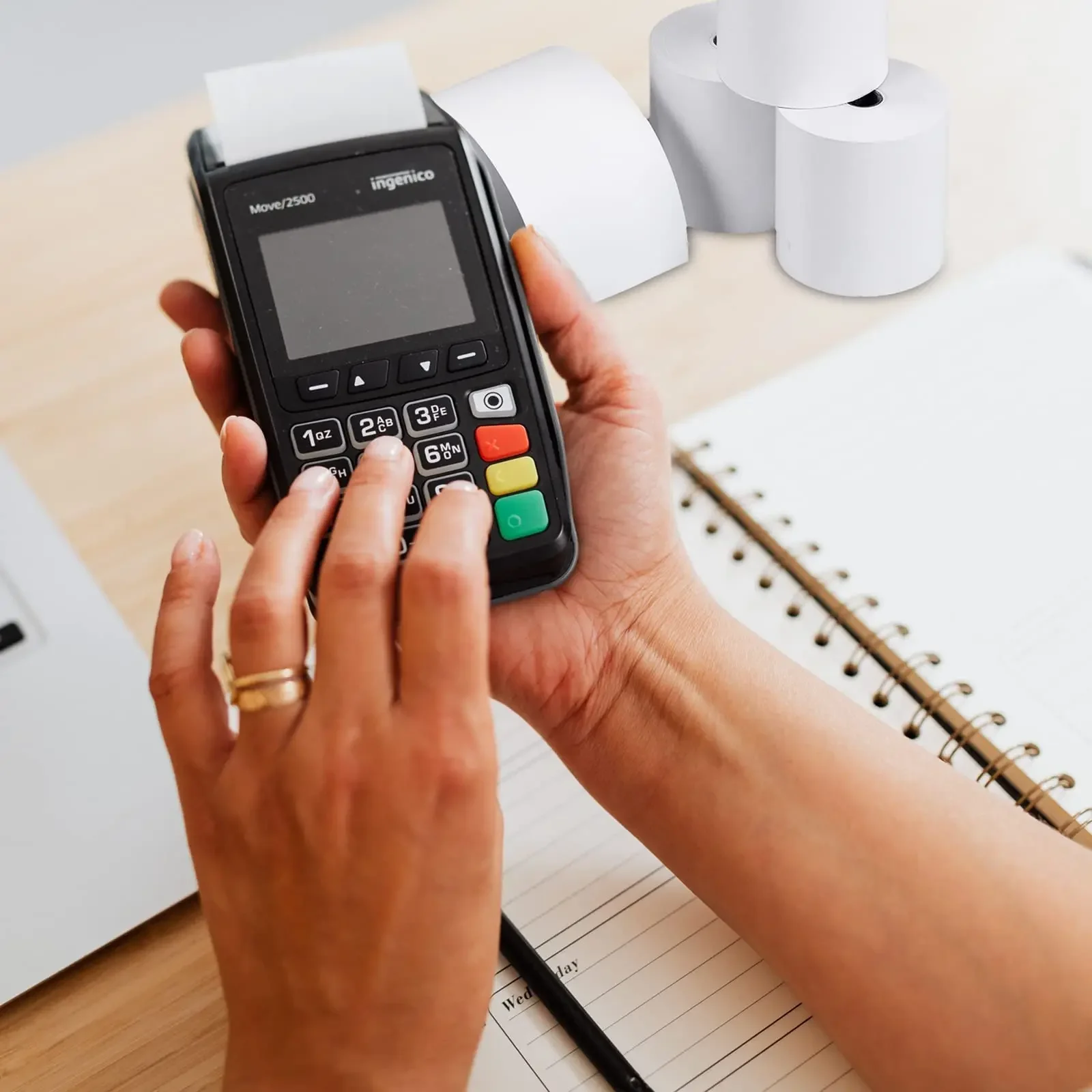 57x40mm Cash Registers Paper Thermal Credit Card Papers For POS Printers For Supermarket Bank Restaurant Mall Receipt Printing