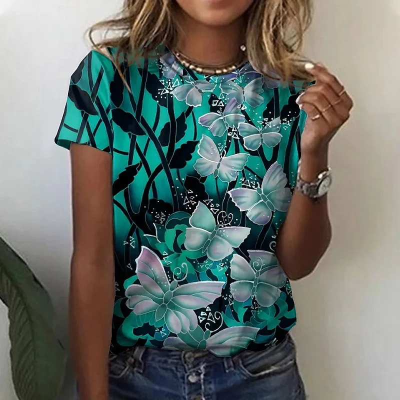 Butterfly Shirt Women Women Shirts Green Green Butterfly Shirts