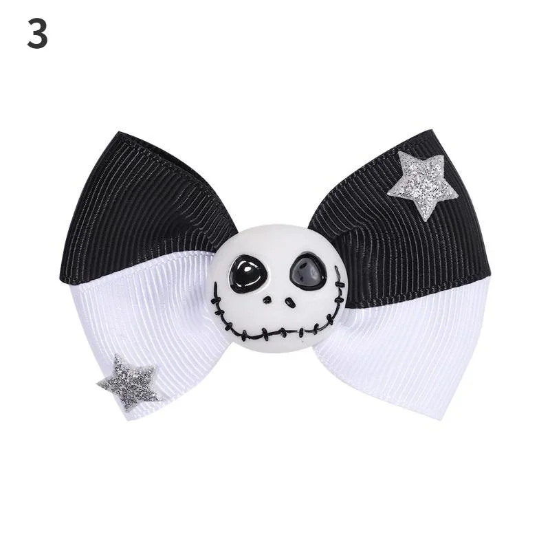 1 Pcs Halloween Cartoon Spider Pumpkin Hair Clip Black Cat Skull Hair Accessories For Girls Day Dress Up Party Decor