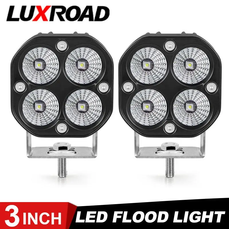 

3.0 inch LED Work Light 80W Flood Light Offroad Driving Lamp White 6000K Fog Light For Car Truck SUV ATV UTE Motorcycle 12V 24V