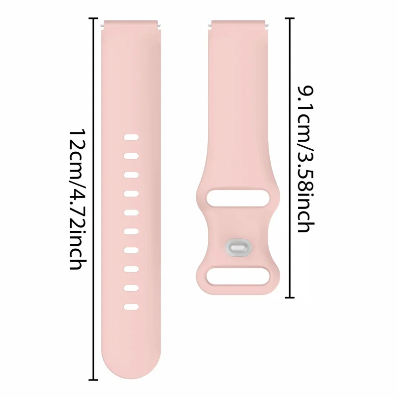 Enhanced Silicone Quick-Release Watch Band - Soft, Comfortable, and Breathable Adjustable Strap