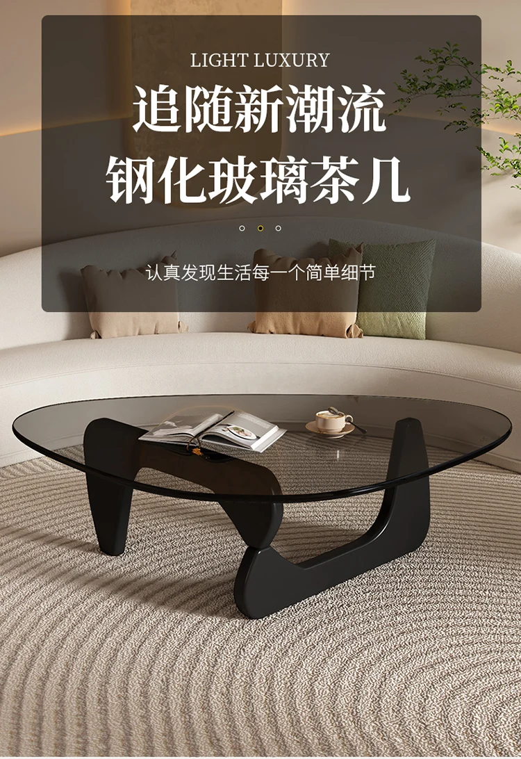 Description Picture 2 of itemKawaii Glass Coffee Table Living Room Household Small Apartment Tea Table Modern Simplicity Tavolino Da Salotto Home Furniture