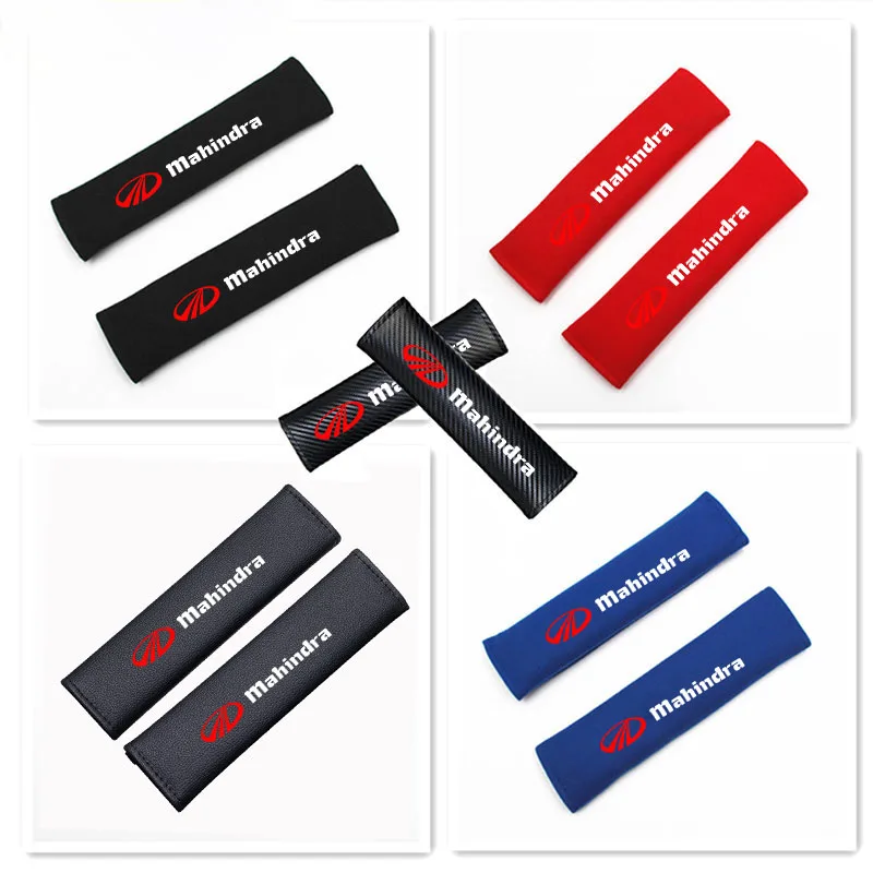 Car Seat Belt Covers Shoulder Pad Seat Belt Cushion For Mahindra kuv100 xuv700 xuv300 tuv300 mahindra pik up 4x4 Accessories