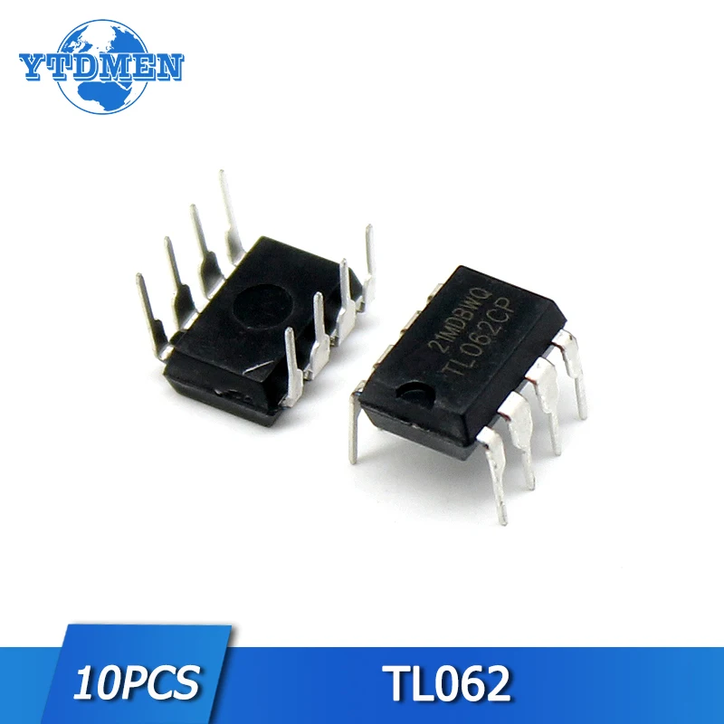 10pcs TL062 Amplifier Set DIP8 Low Power JFET Input Operational