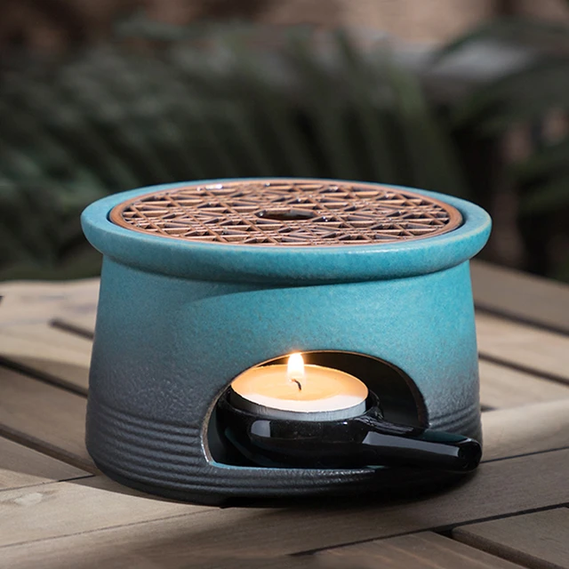 Japanese Tea Stove Ceramic Pottery Vintage Base Candle Heater Teaware  Accessories Warmer Warm Tea Stoves Teapot