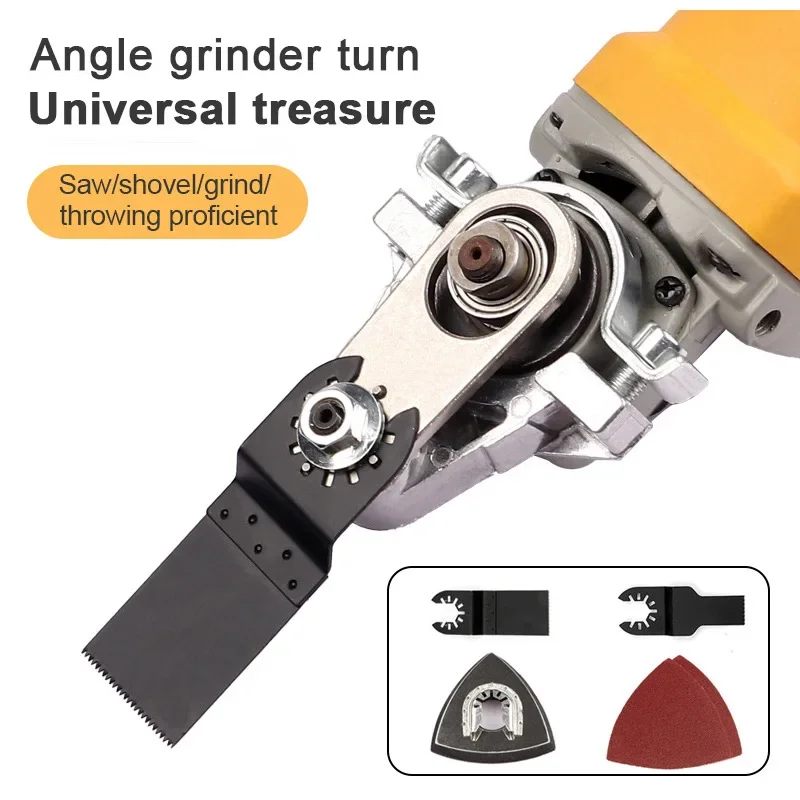цена Angle Grinder Change Universal Treasure Converter Woodworking Trimmer Change Electric Cutting Machine Accessories Oscillation