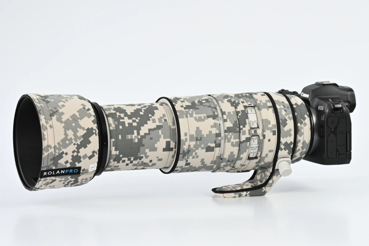 Rolanpro wasserdichter Kamera objektiv mantel für Canon RF 500-4,5mm 1: 7,1-l ist die Schutzhülle Camouflage Regenschutz pistolen – Detail 8
