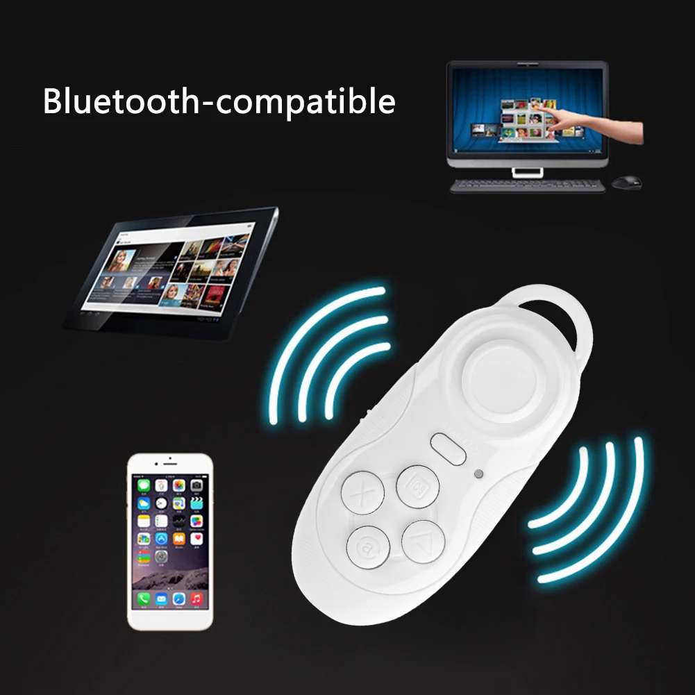 Mini VR Controller Remote Pad Gamepad VR Remote Controller Bluetooth-compatible Gamepad with 180mAh Battery for PC Phone Tablet