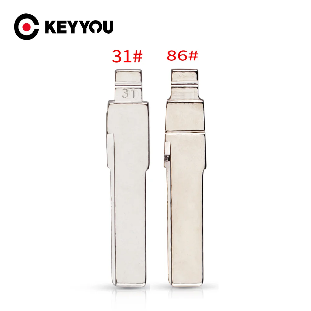 

Ключ для автомобиля KEYYOU 10x HU66 HAA #31 #86, флип-лезвие для VW Passat сидение Bora Skoda KEYDIY KD900, для Audi A6