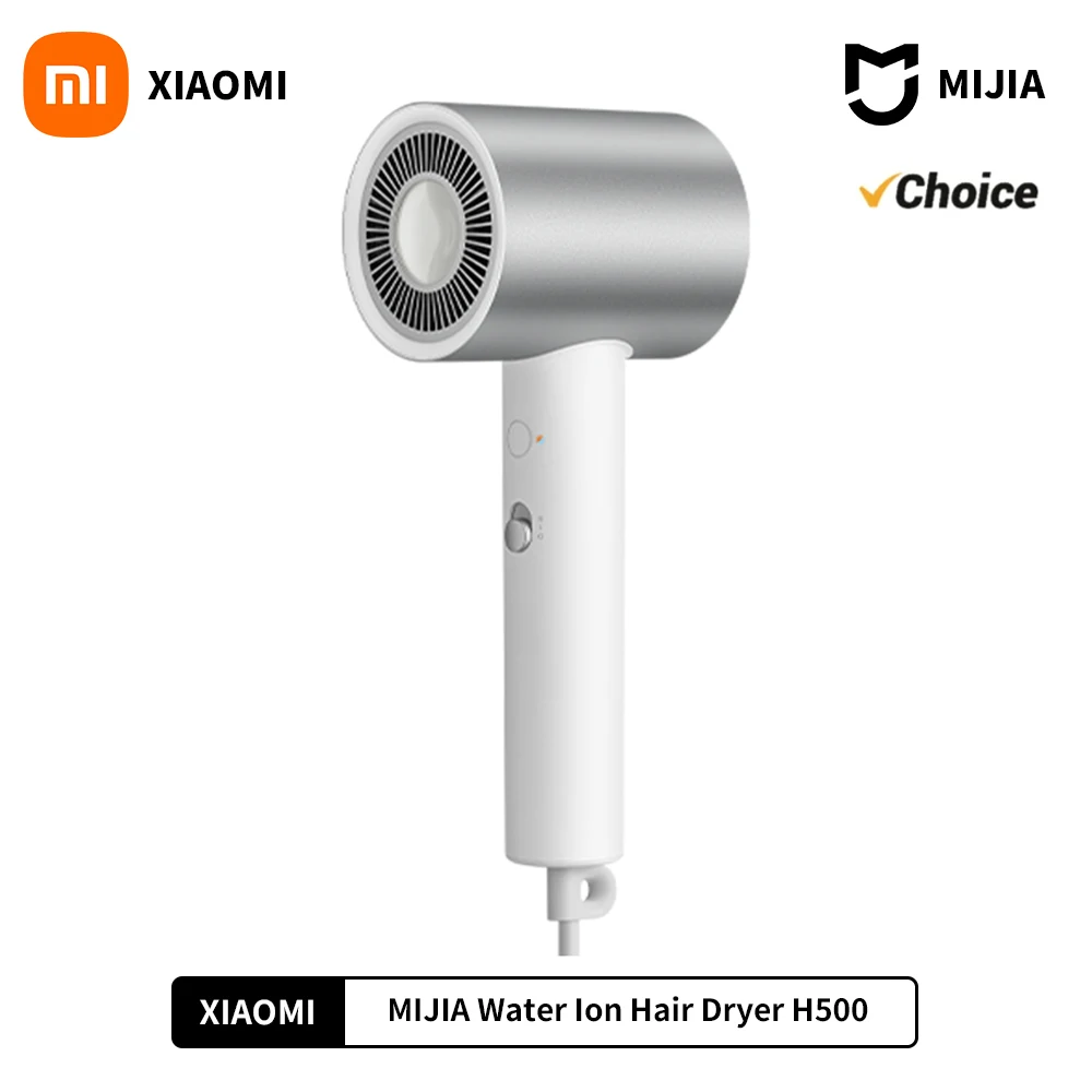 Hair Dryer XIAOMI MIJIA H500 Water Ion Hair Dryer Professional Blow Hair Dryer Negative Ionic Blower Electric Diffuser Quick Dry