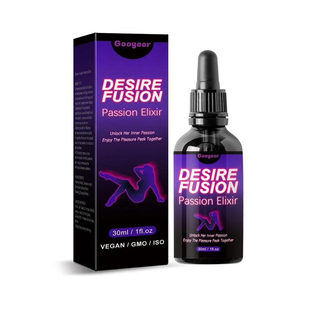 

Desire Fusion Passion Elxir Libido Booster For Women Enhance Self-Confidence Increase Attractiveness Ignite The Love Spark 30ml