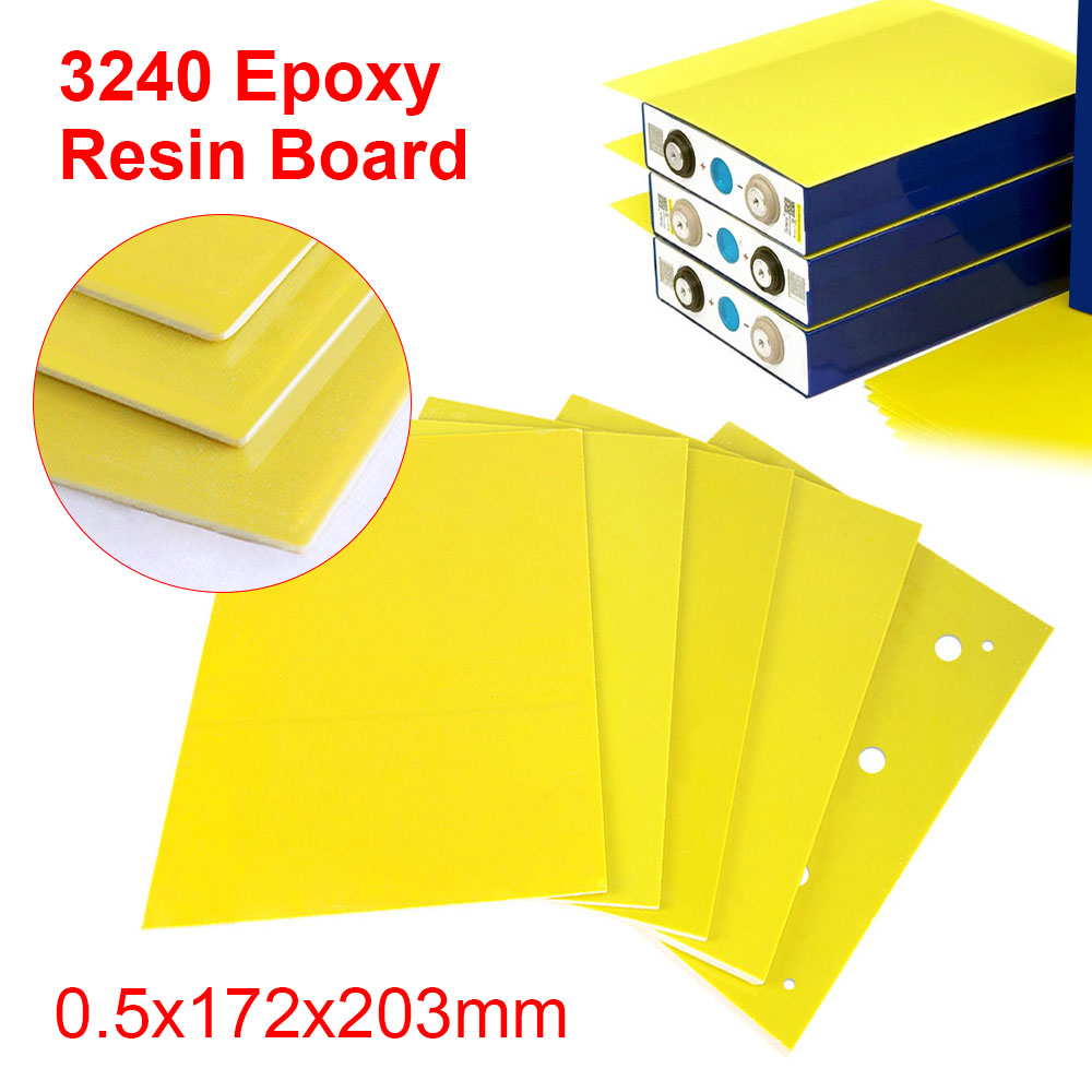 3240 Epoxy Plate Insulating Resin Fiberglass Board 203x172mm for 3.2V 280Ah 320Ah 310Ah 90Ah 12.8V Lifepo4 Battery Pack Diy Use