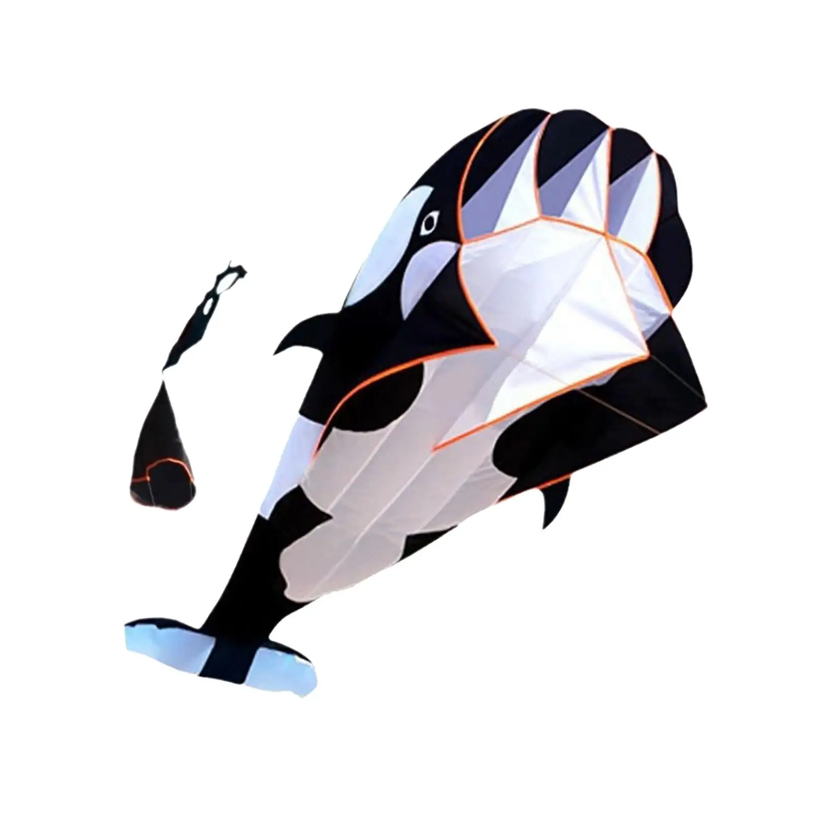 

Большой дельфин, воздушный змей с веревкой, гигантский воздушный змей для игр на открытом воздухе, пляжный змей для спортивных мероприятий, активного отдыха, путешествий, взрослых