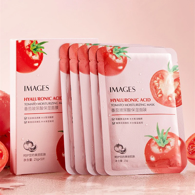 Face Wash Facial Mud Mask Anti Wrinkle Face Serum Tomato Hyaluronic Acid Essence Skin Care Deep Cleansing Moisturizing Hydrating Toner Lotion Face Mask