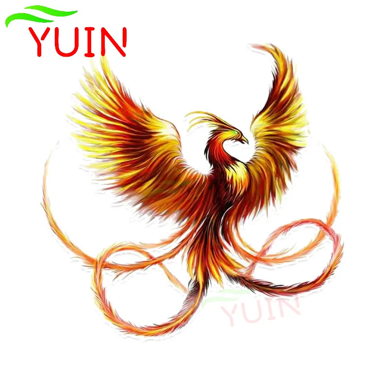 

Noble Golden Phoenix Flying Fashion Car Sticker Motorcycle Auto Accessories Personality PVC Decoration Waterproof Decal 14*13cm