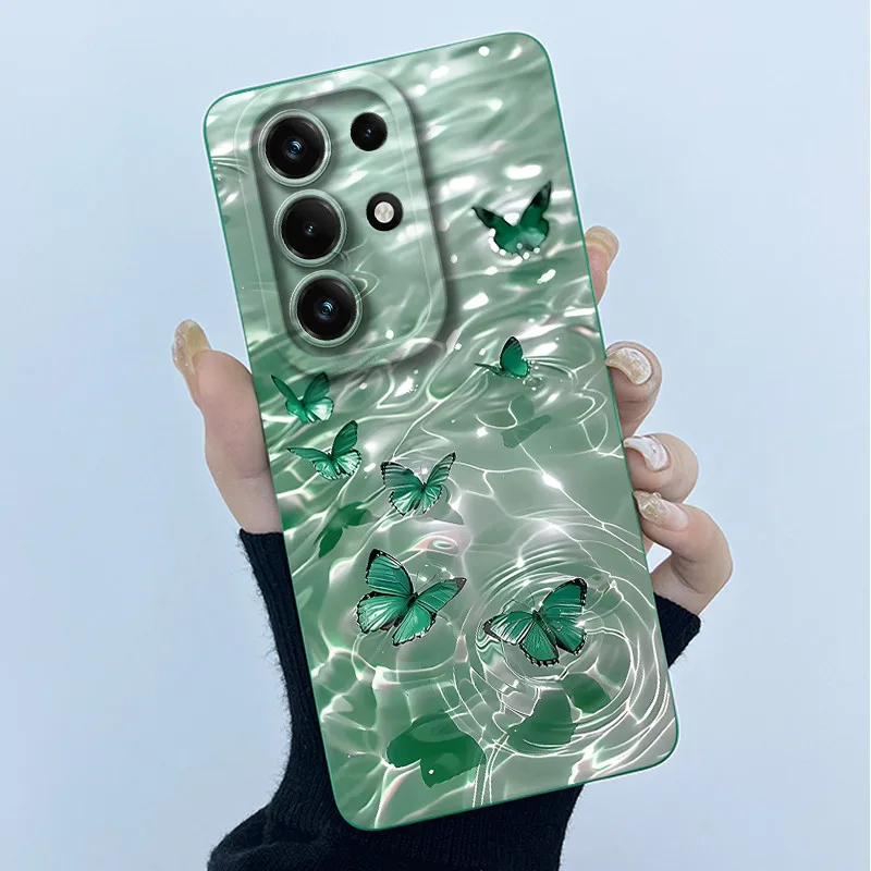 Simplicity Oil Painting Floral Silicone Soft Shockproof Back Cover