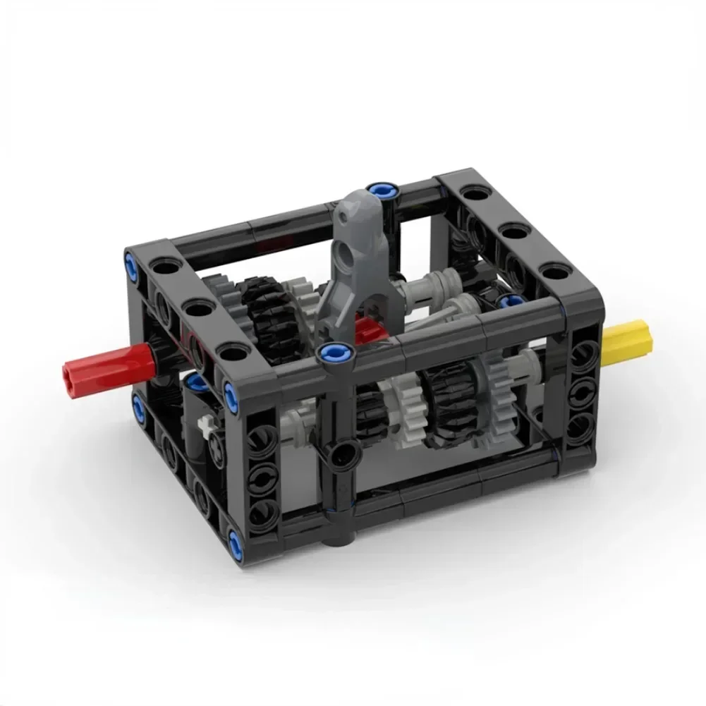 MOC Smooth 5-speed Transmission Manual Chassis Variable Speed Wave Box B35 B69 Building Block Differential Gear Compatible Leduo