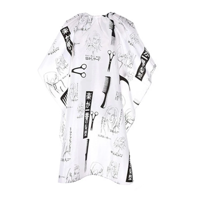 Haircut Cape Hairdressing Cape Brainbow Scissor Comb Printed Hairdressing Wrap Cape Waterproof Hair Salon Barber Shop Hair Styling Cut Haircut Cover Cloth Wrap
