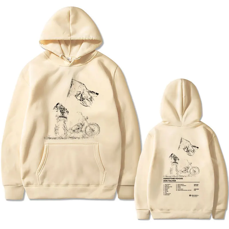 Rapper Don Toliver Hardstone Psycho Album Print Pullover Male Vintage Hoodie Men Women's Fashion Hip Hop Oversized Sweatshirt