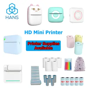 Mini Drucker Thermal Adhesive Label Portable Photo Printer Marked Inkless  Bluetooth Multi-function Cute HD Miniprint for Sticker