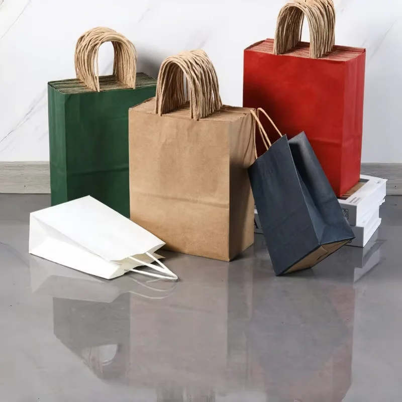 10/30PCS Holiday Birthday Wedding Party Gift Bags – Kraft Paper Colorful Gift Bags for ... - SKU KPGB2030 - UGI Packaging