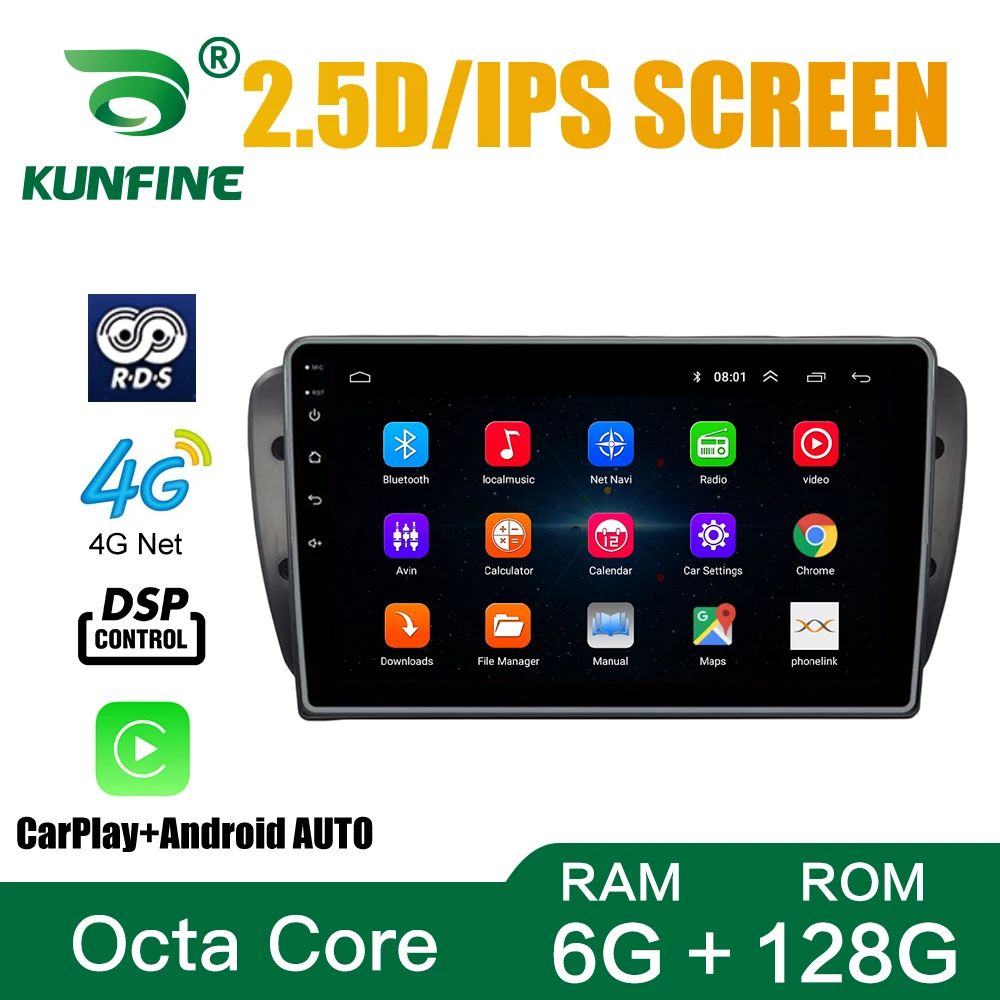 Auto Radio Für SEAT IBIZA 2008-2015 Octa Core Android Auto DVD GPS Navigation Auto Stereo Gerät Steuergerät Carplay android Auto