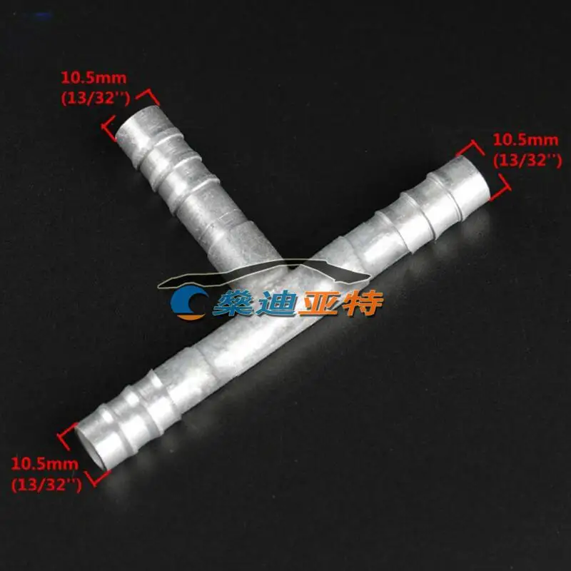 T-head Aluminium Hose Connector Fittings Three-way Joint For AC Hose Clamp Kit