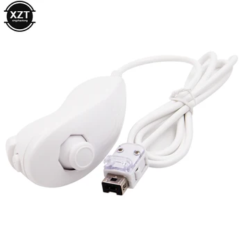 닌텐도 Wii 게임 컨트롤러용 Nunchuck 핸드 커브 게임 핸들 컨트롤러, Wii 게임 패드 액세서리, 5 가지 색상