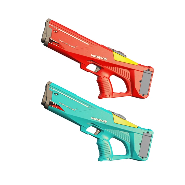 Roclub Automatic Electric Water Gun Toy Bursts Summer Play Watergun Toys 500ML Shark High Pressure Beach Toy Kids Water Fight 3