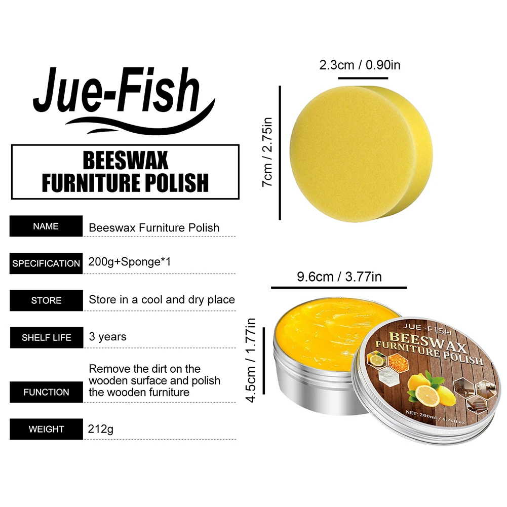 Wood Wax Furniture Polishing Wax Natural Furniture Repair Agent Waterproof Wood Door Maintenance Wax Home Use