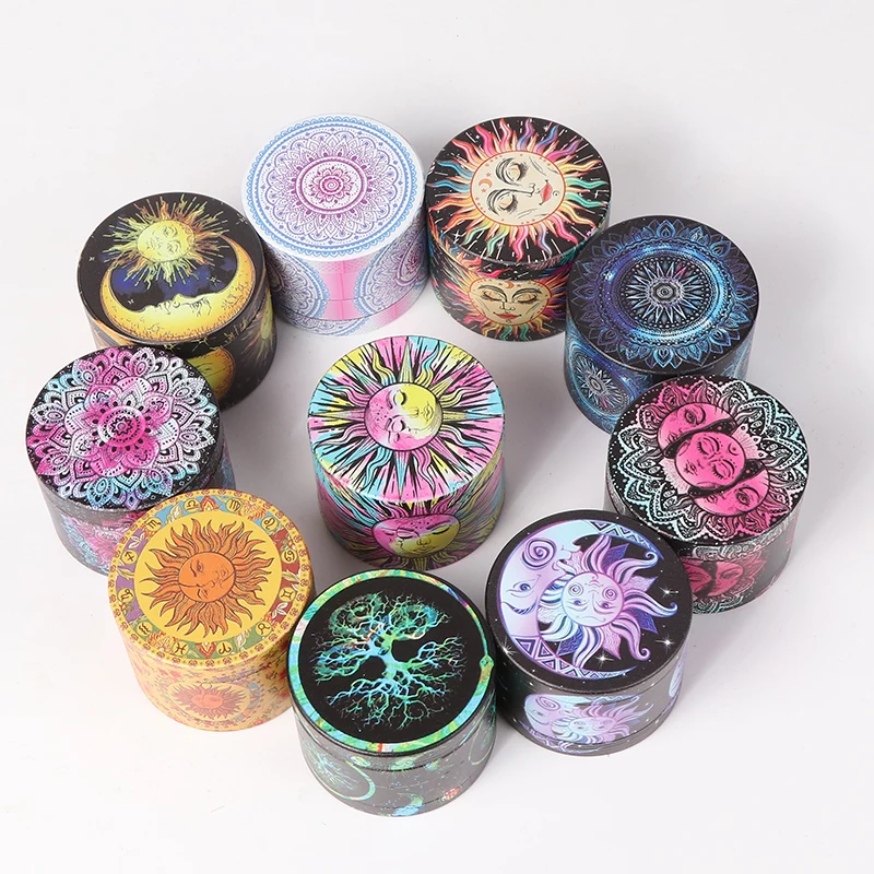 50Mm Herb Grinder In Lega Di Zinco 4 Strati Albero Di Speranza Sigaretta Tabacco Crusher Magnete Adsorbimento Accessori Per Fumatori