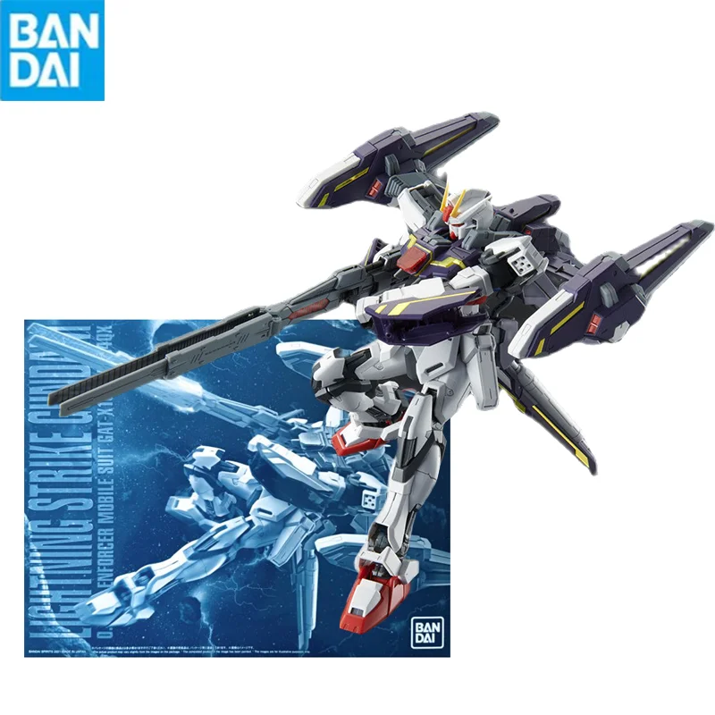 

Bandai Premium Gunpla Pb Mg 1/100 Gat-X105+P204Qx Lightning Strike Gundam Ver. Rm Assembly Model Collectible Robot Kits Models