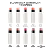 White Tube High Pigment Creamy Blush Stick Private Label Sexy Cheek Blusher with Brushes Custom Logo Low Moq 2