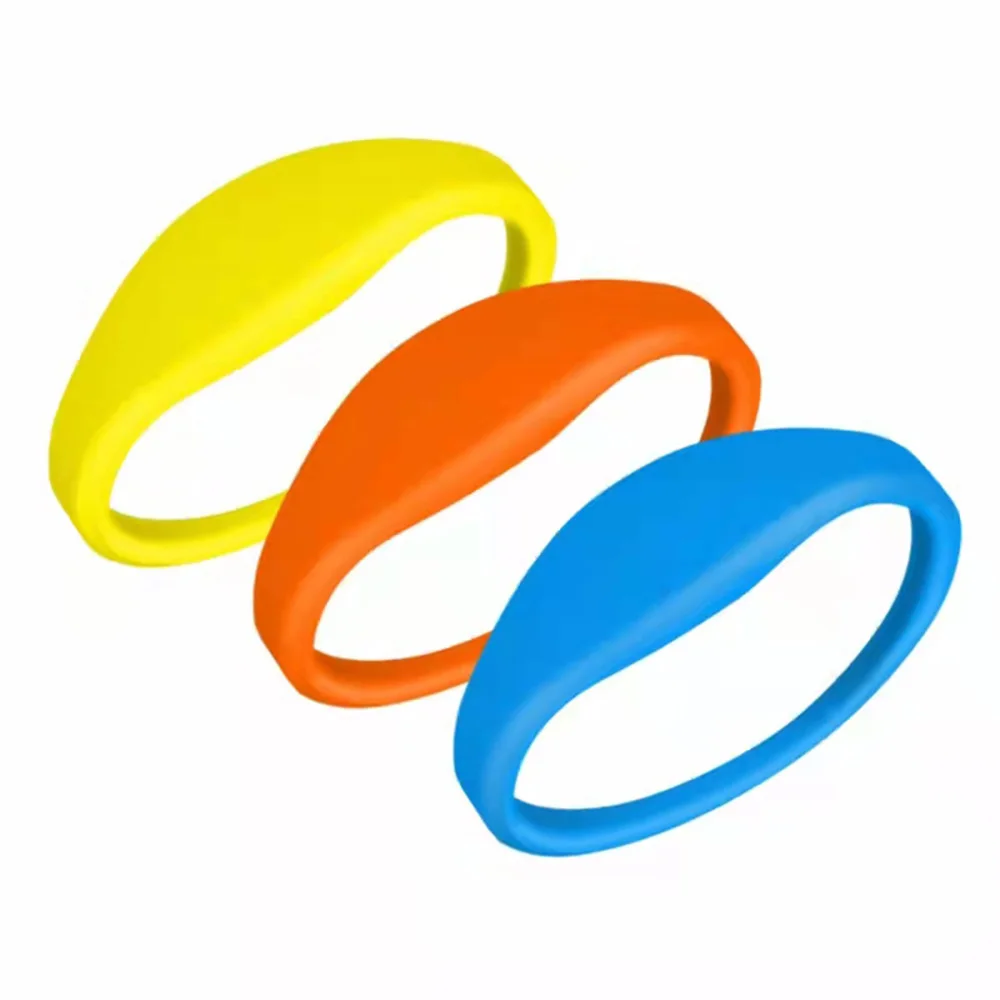 3pcs RFID Smart Chip 13.56MHZ Read-only Wristband Bracelet Waterproof Silicone Label 1K S50 Badge For Authorization System 2