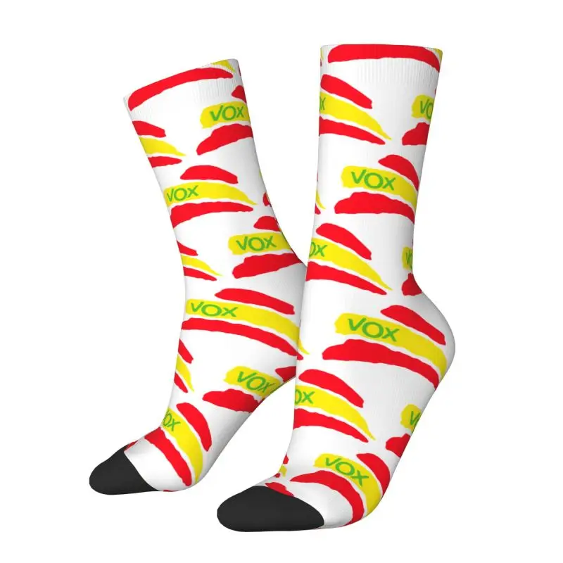 Spanish Vox Dress Socks for Men Women Warm Fashion Spain Political Party Crew Socks