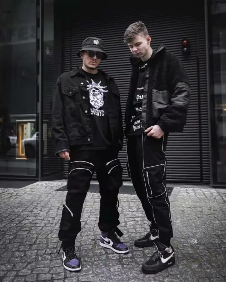Men's Reflective Cargo Pants 2023 New Hip Hop Casual Joggers Trousers Multi-Pocket Men Sweatpants Streetwear Sports Pant M-3XL