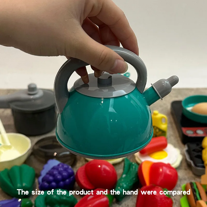 Kids Kitchen Toy Set Pretend play cooking POTS stoves food toys boys girls ages 3-6